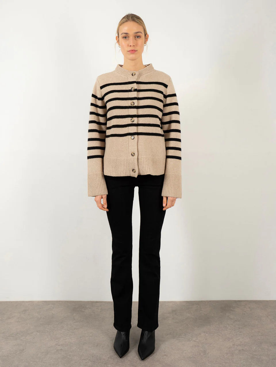 Anna v. Berg Dorothea Cardigan in Waffle/Night