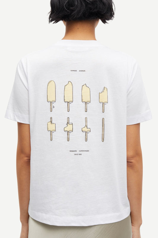 Samsoe Samsoe Sacamino Shirt Weiß/Gelb