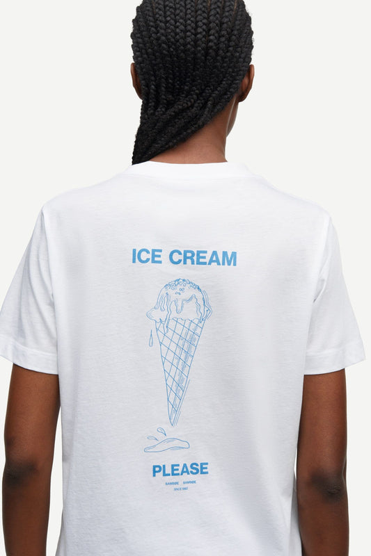 Samsoe Samsoe Sacamino Shirt Weiß/Blau