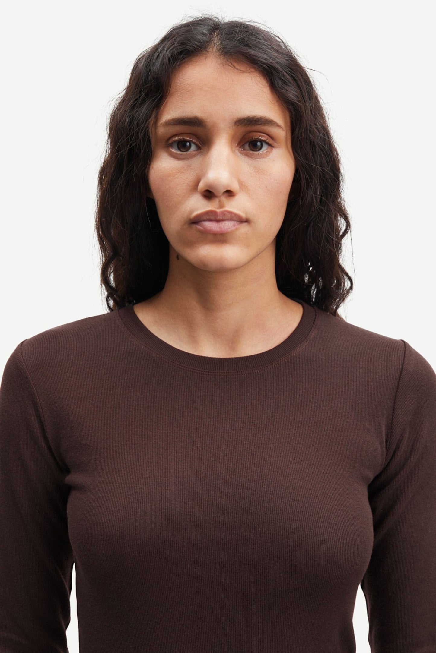 Samsoe Samsoe Alexa Longsleeve in Mole