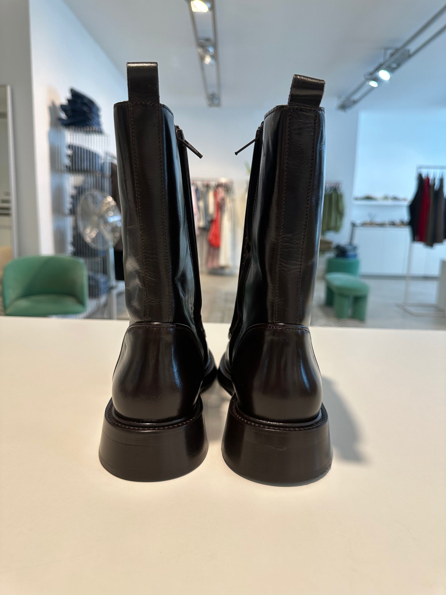 Billibi Leder Stiefelette in Espresso