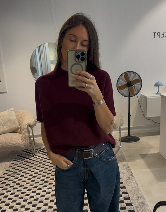 Anna v. Berg Greta Sweater in Dark Cherry
