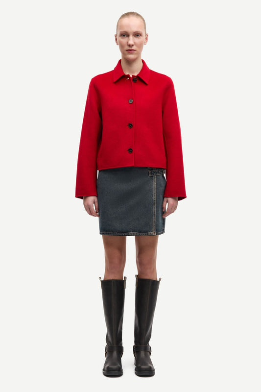 Samsoe Samsoe Saholly Jacke in Rot