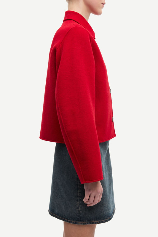 Samsoe Samsoe Saholly Jacke in Rot