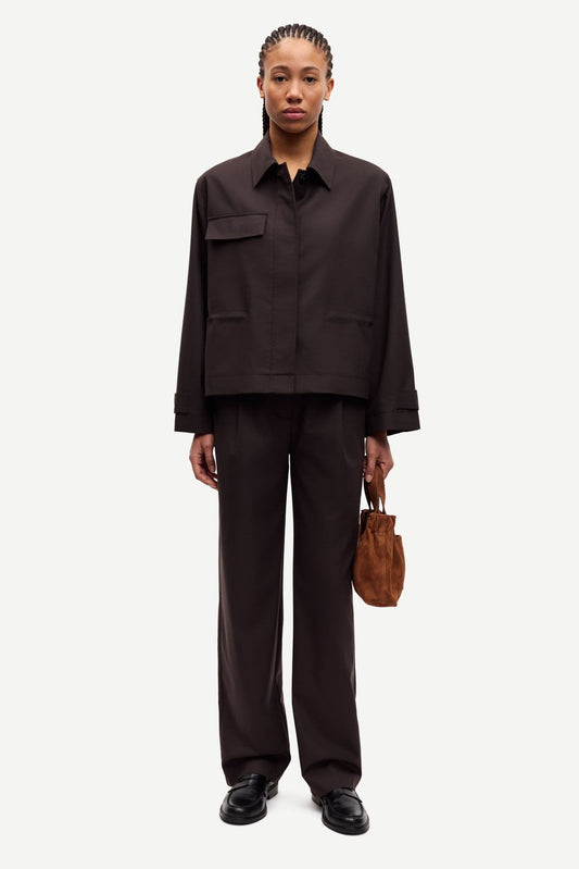 Samsoe Samsoe Salixa Jacke in Black Coffee