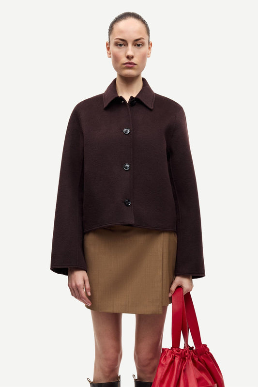 Samsoe Samsoe Saholly Jacke in Black Coffee