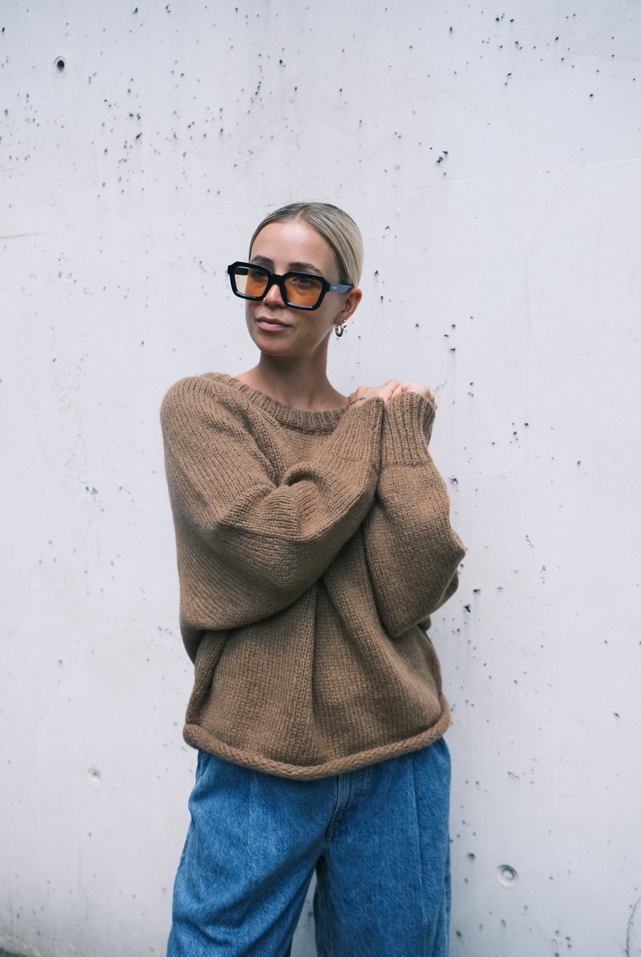 Susanne Bommer Lea Pullover in Cognac