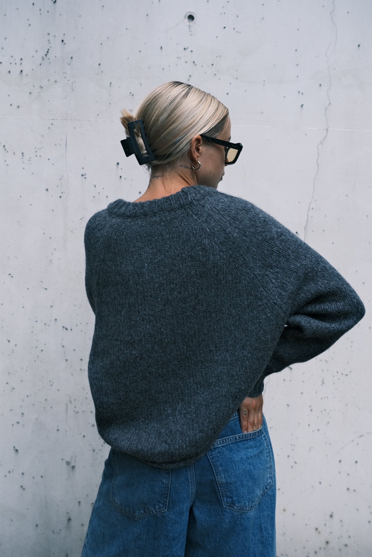 Susanne Bommer Lea Pullover in Anthrazit