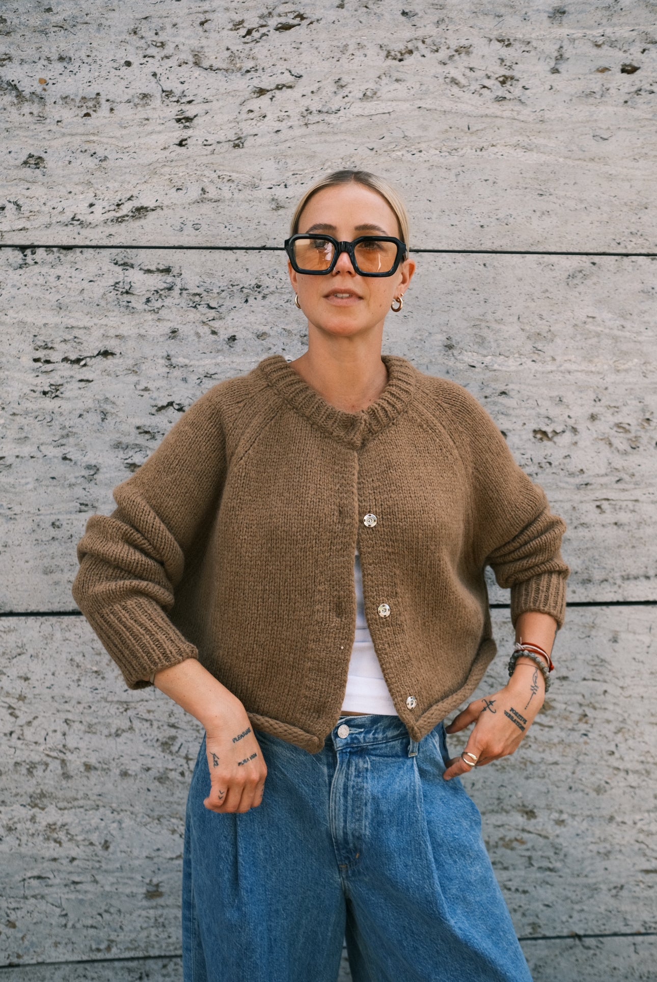 Susanne Bommer Lou Strickjacke in Cognac