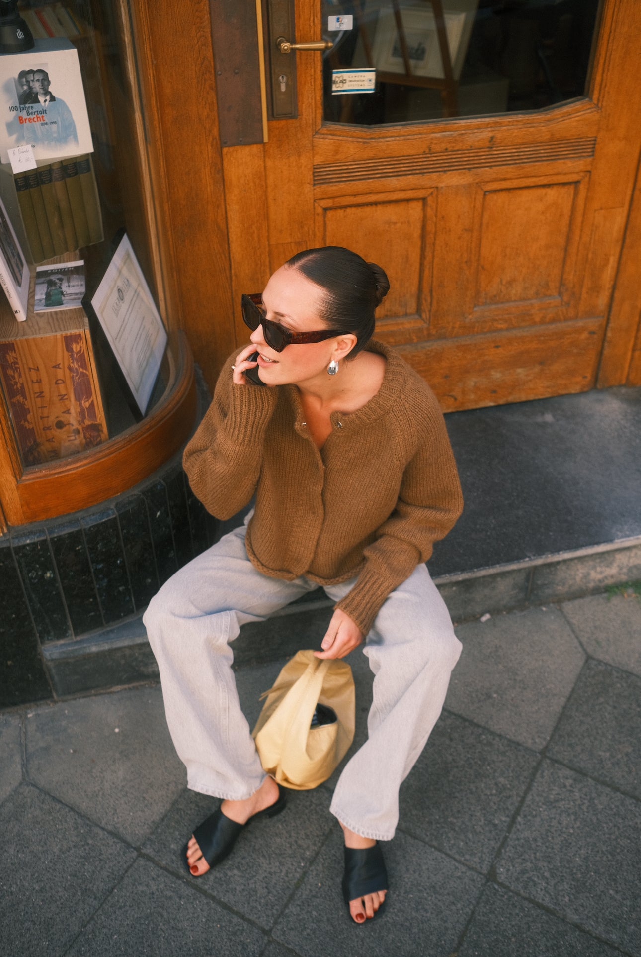 Susanne Bommer Lou Strickjacke in Cognac