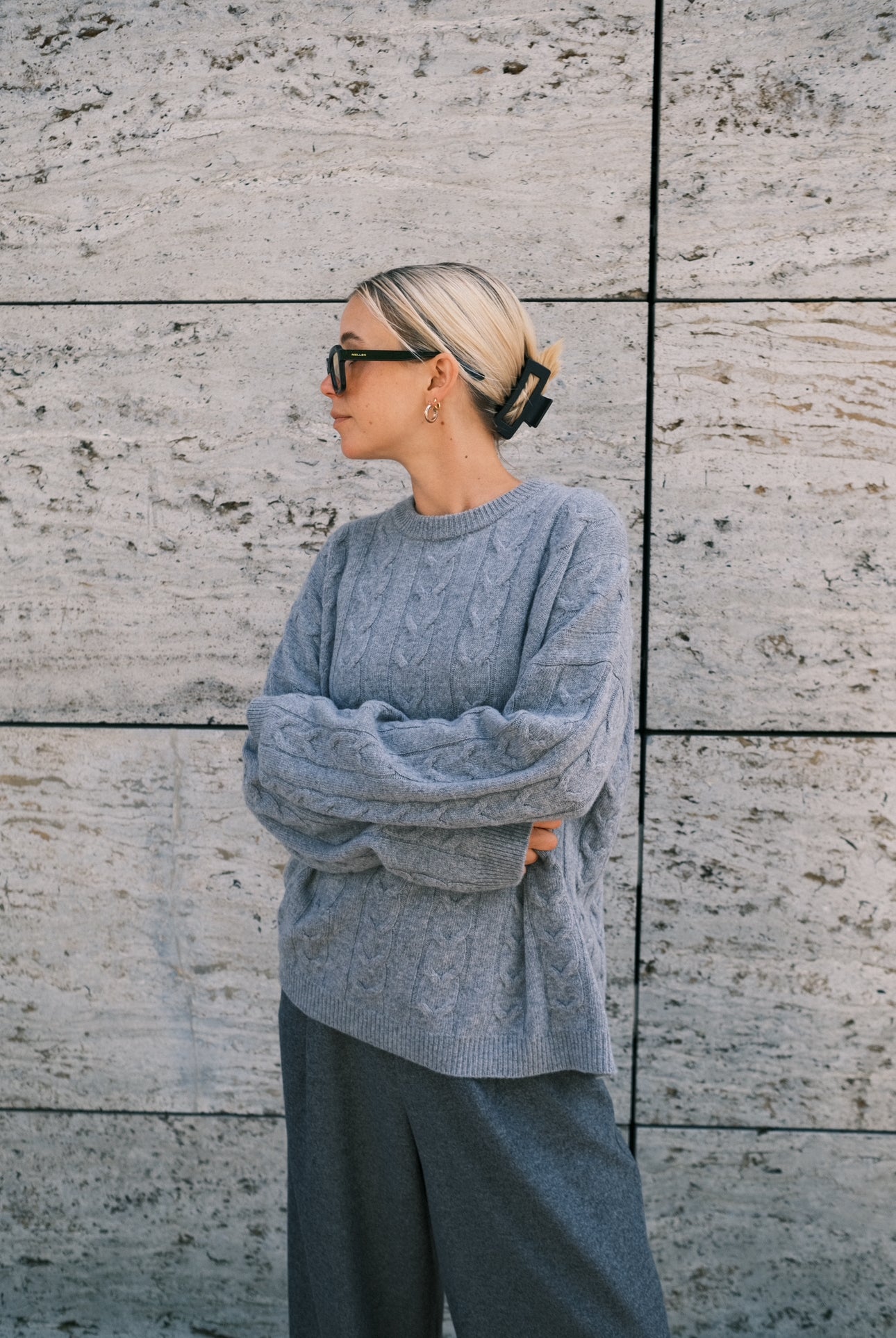 Anna v. Berg Daphne Sweater in Smog