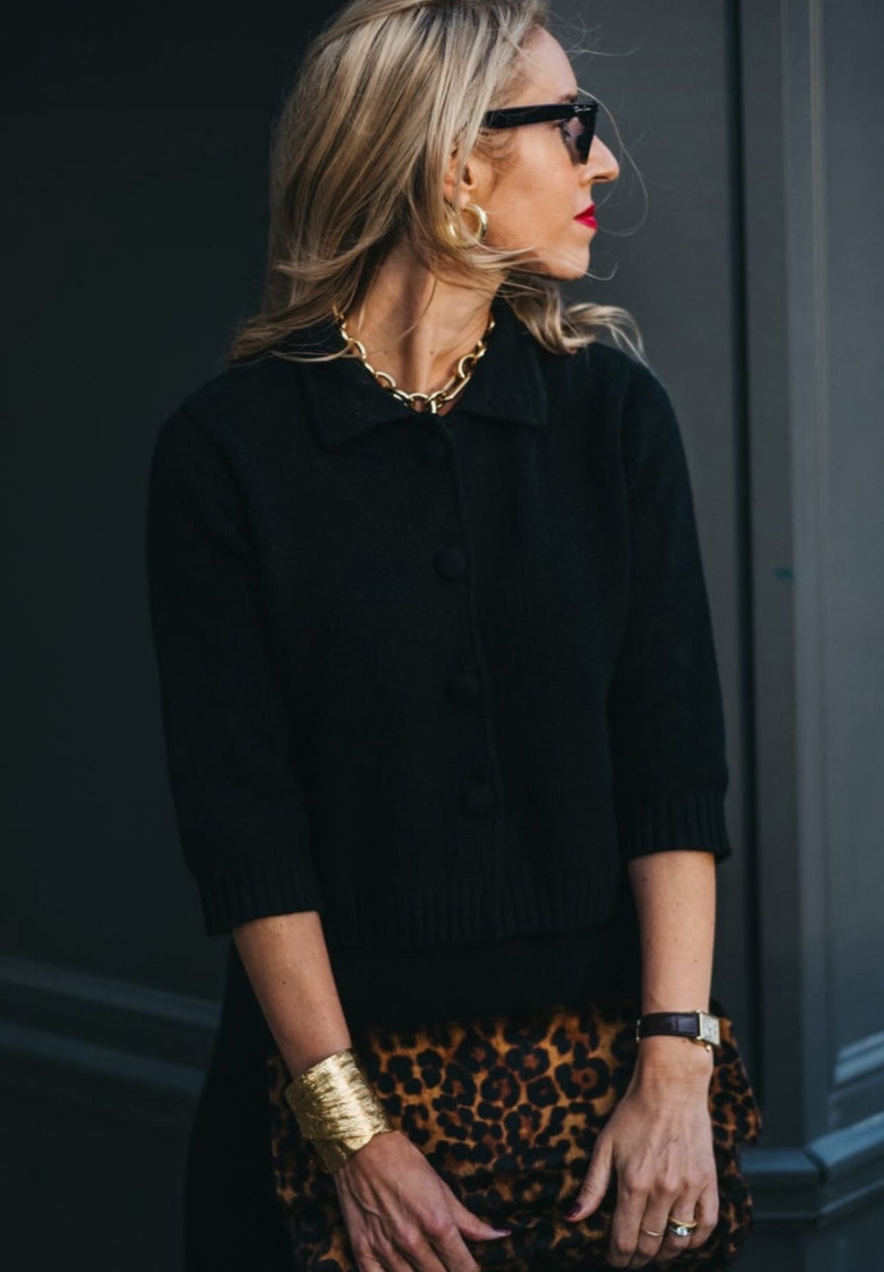 Anna v. Berg Laura Cardigan Black Sesam