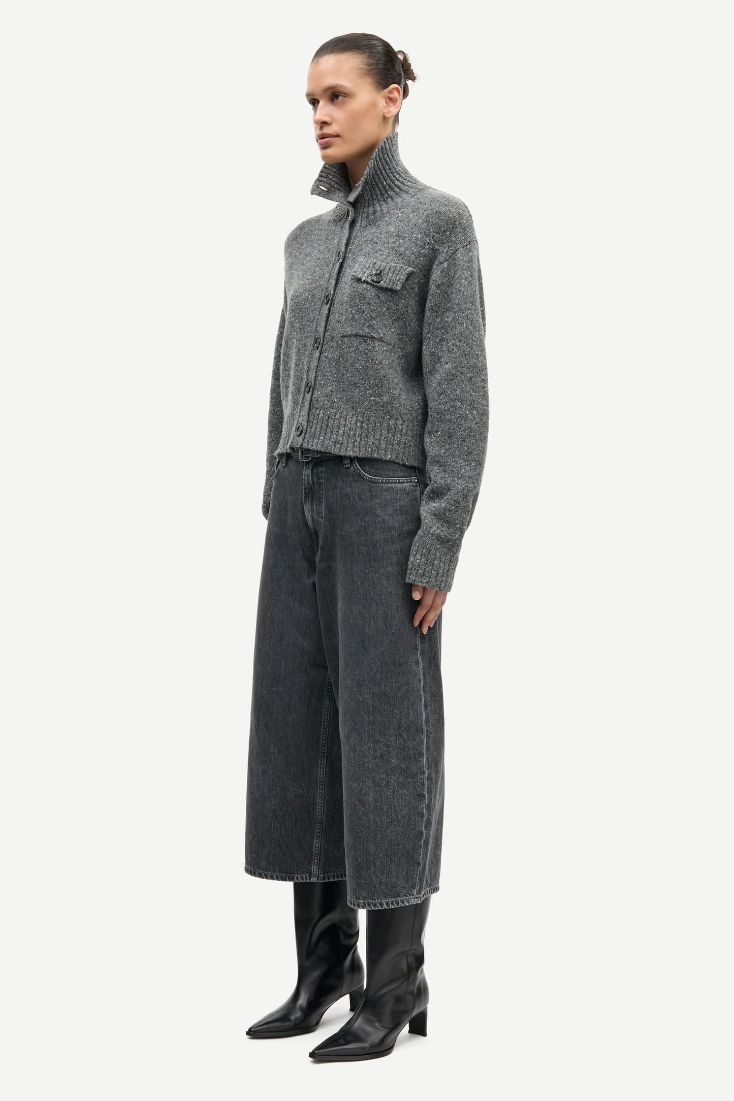 Samsoe Samsoe Saharper Culotte in Grey Cloud