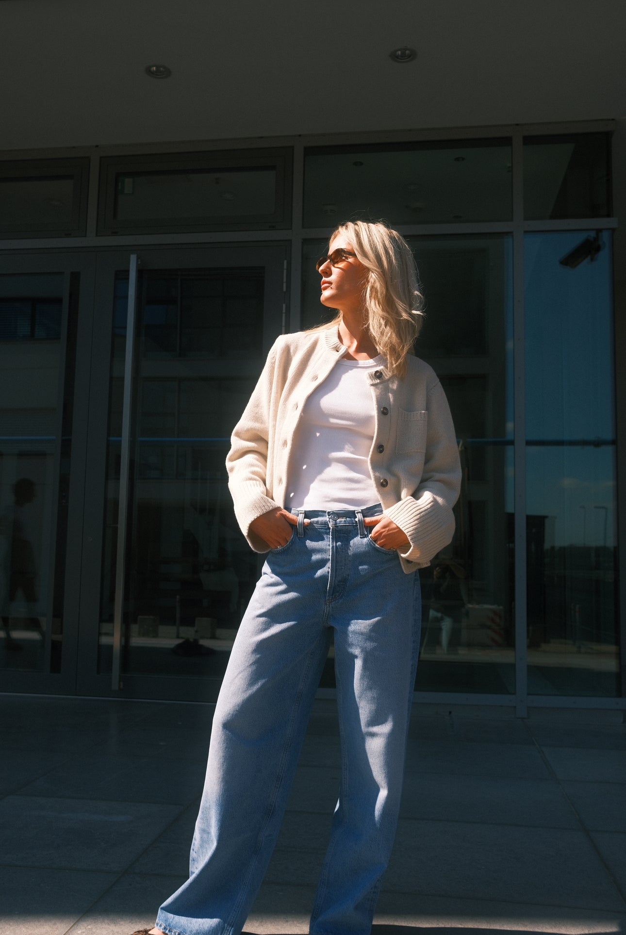 Anna v. Berg Lilly Cardigan in Buttermilk