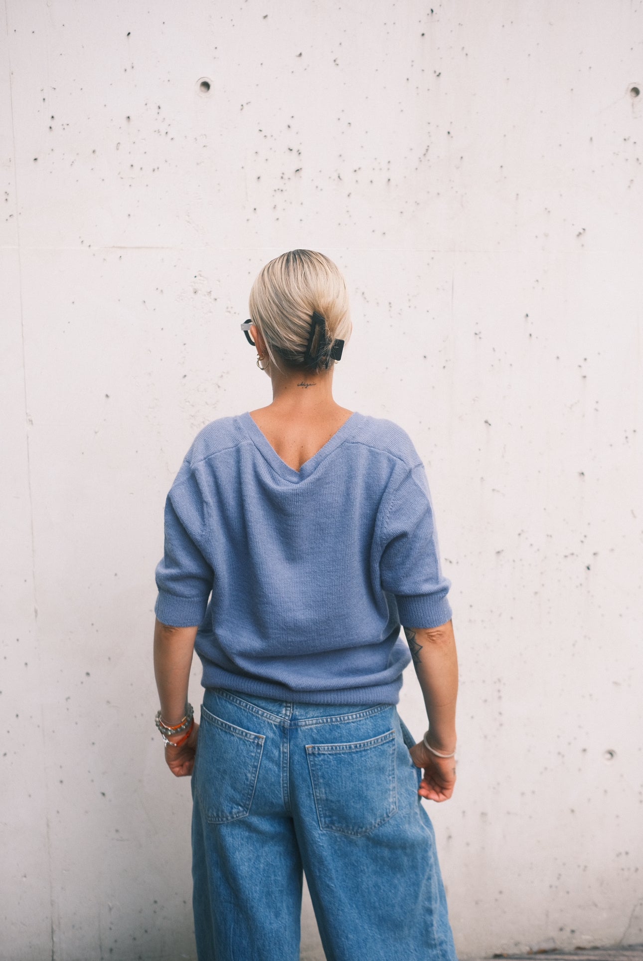 Anna v. Berg Florentine Cardigan in Baltic Sea