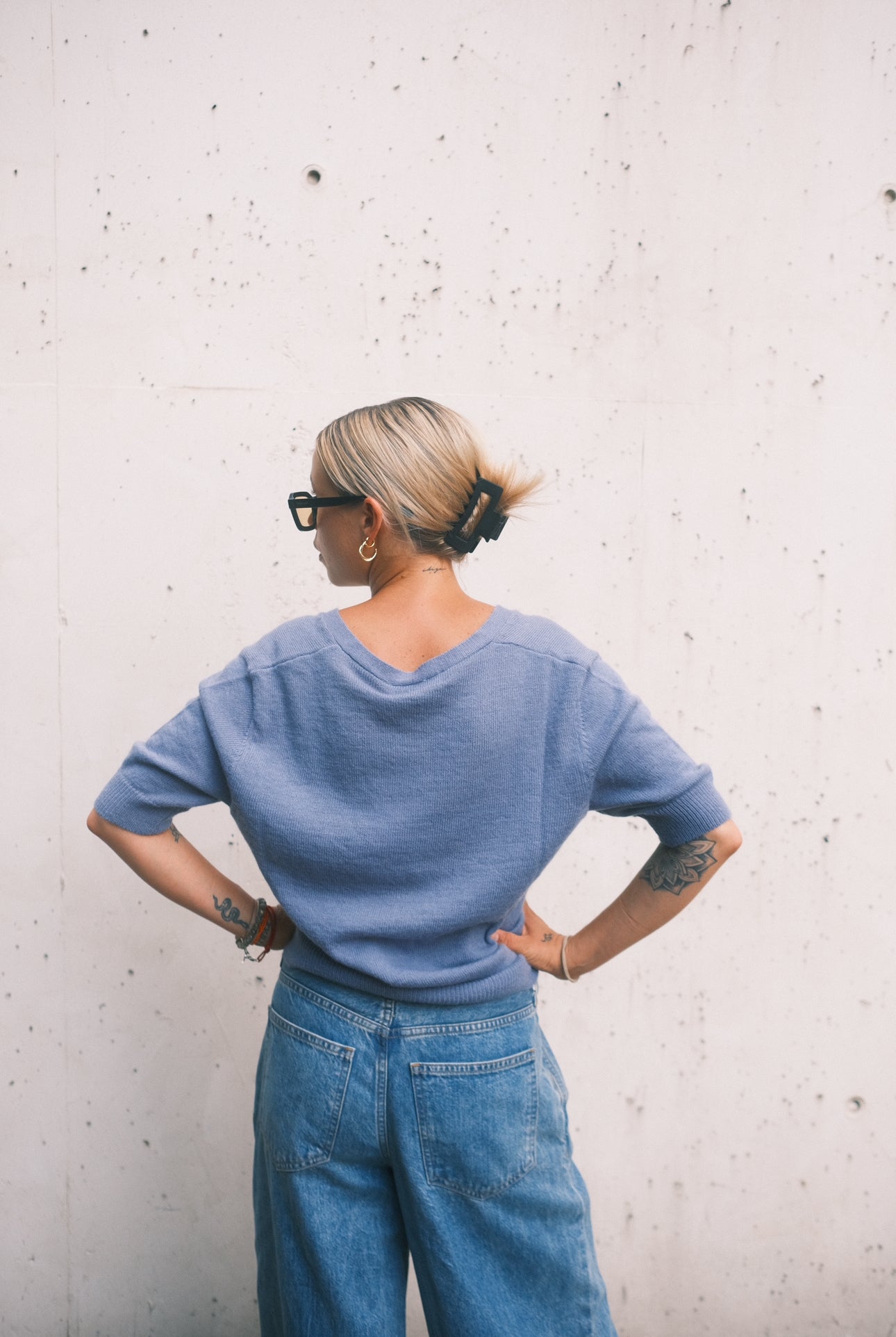 Anna v. Berg Florentine Cardigan in Baltic Sea