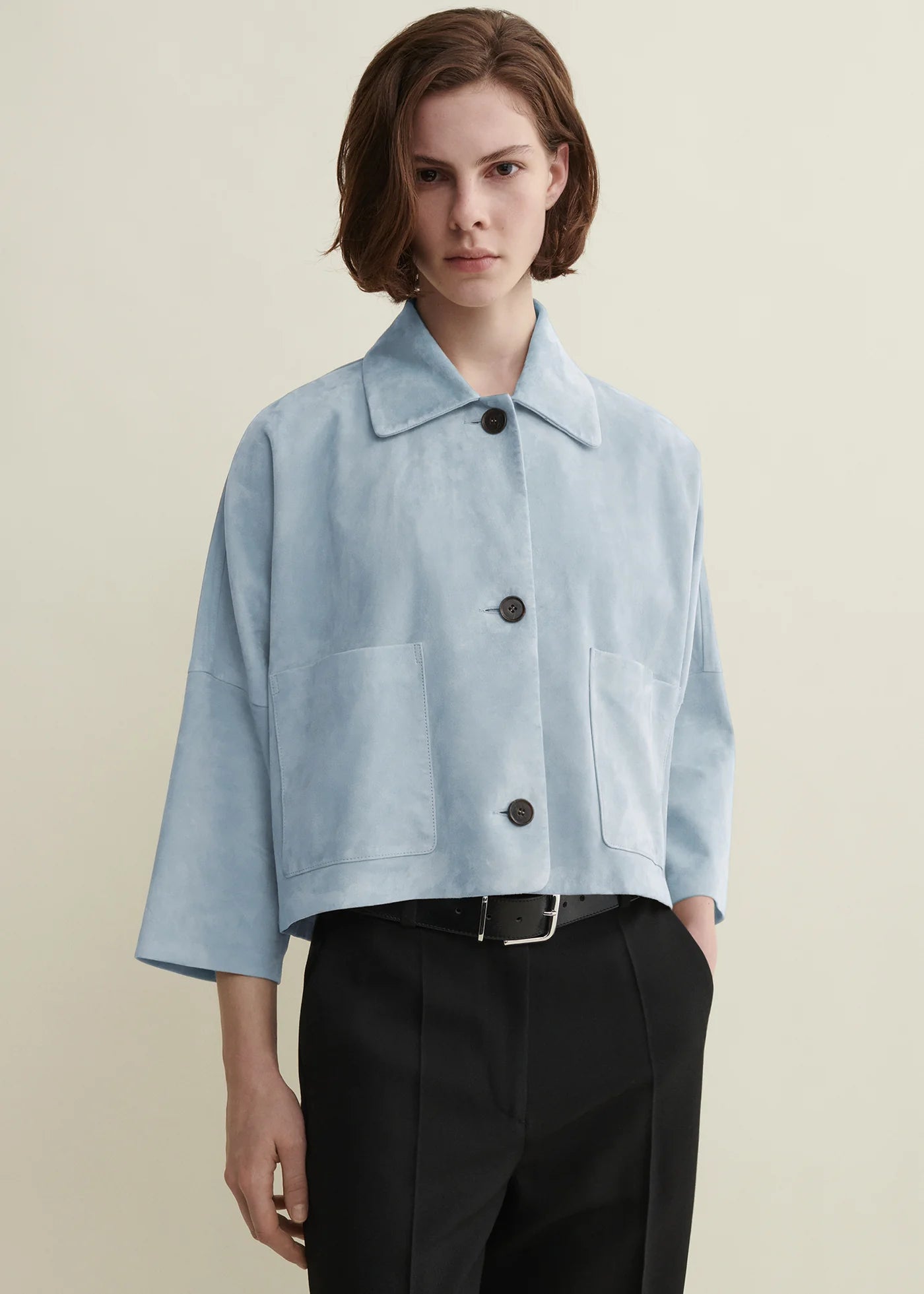 Arma Lederjacke Zazhou Vintage Blue