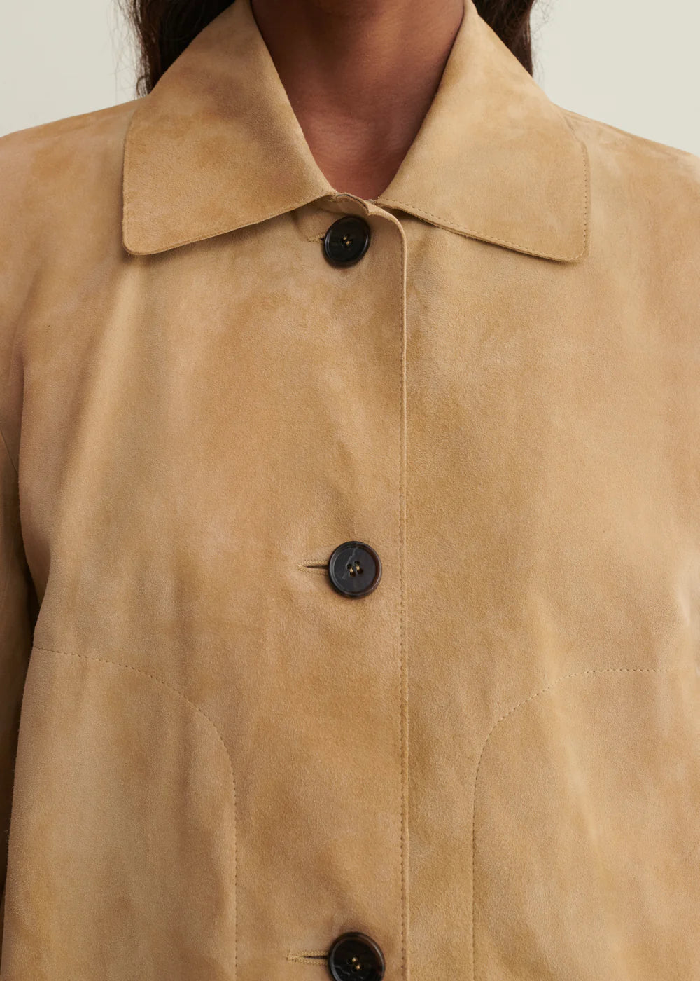 Arma Emy Lederjacke in Gravel Butter Yellow