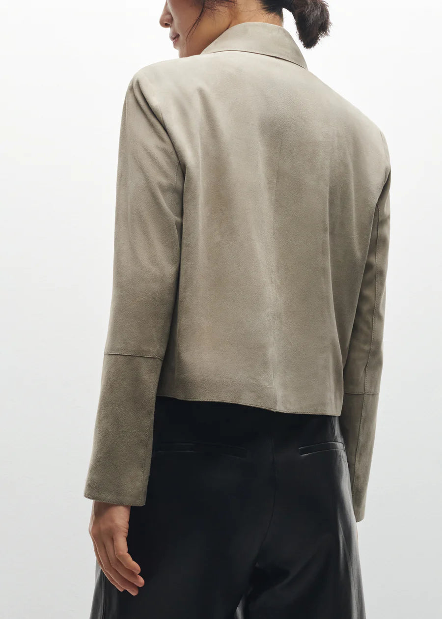 ARMA Emy Lederjacke in Drizzle (Schlamm)
