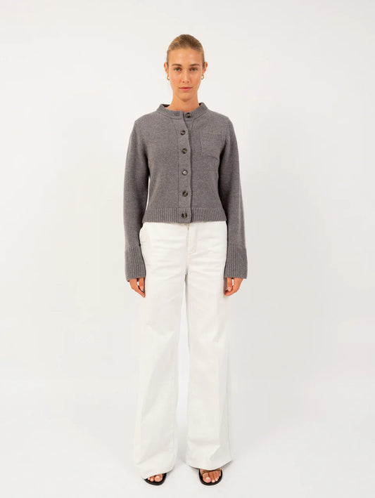 Anna v. Berg Lilly Cardigan in Stone