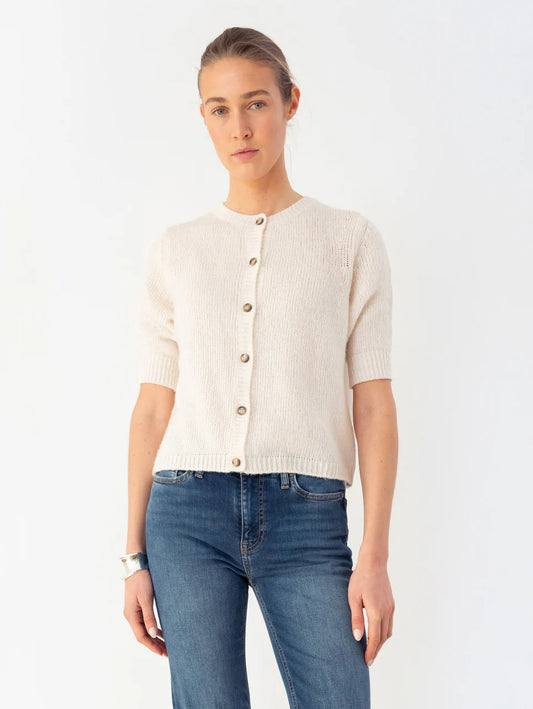 Anna v. Berg Louise Cardigan in Creamcheese