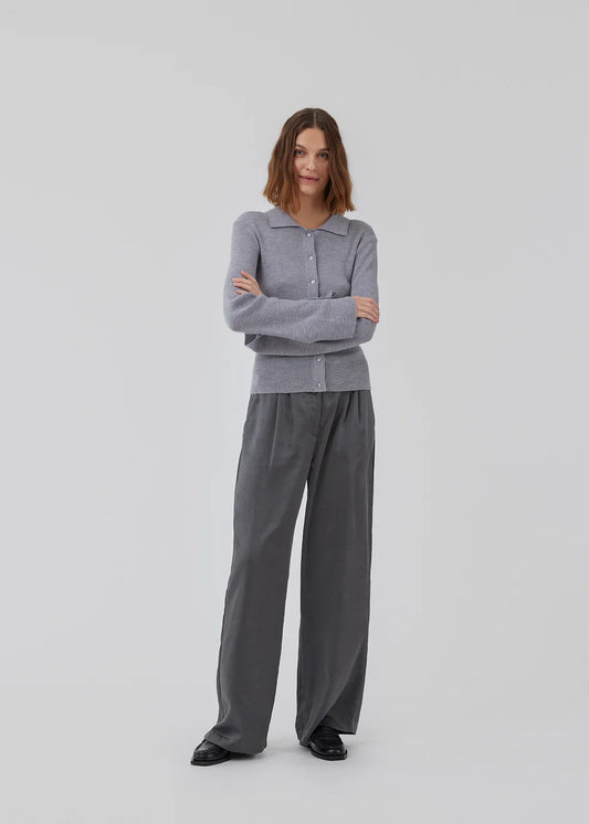 Modström Hiroki Cardigan In Grau