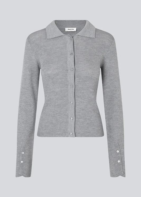 Modström Hiroki Cardigan In Grau