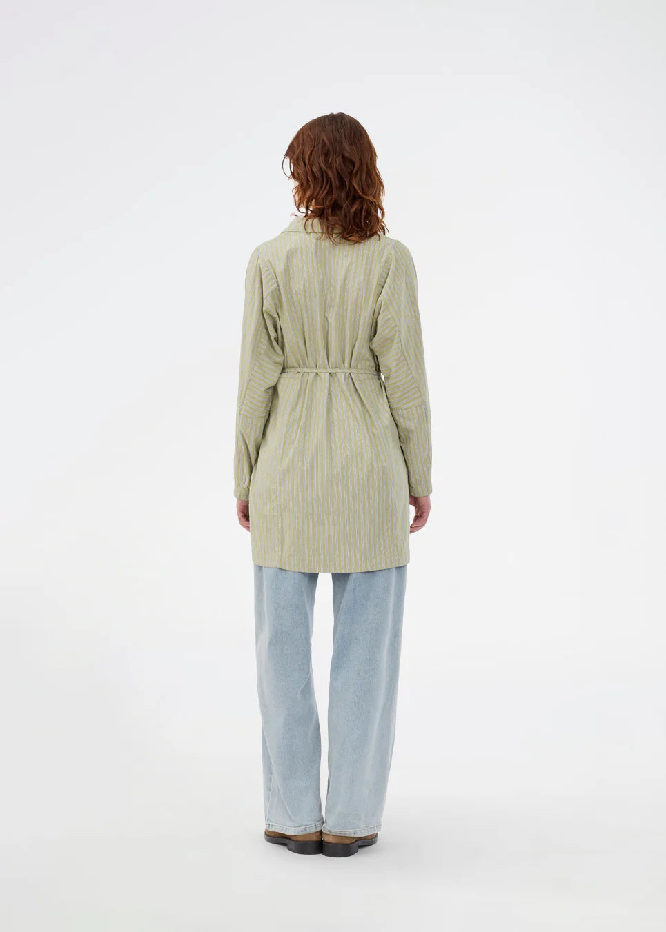 Modström Umeko Kleid Grün Gestreift