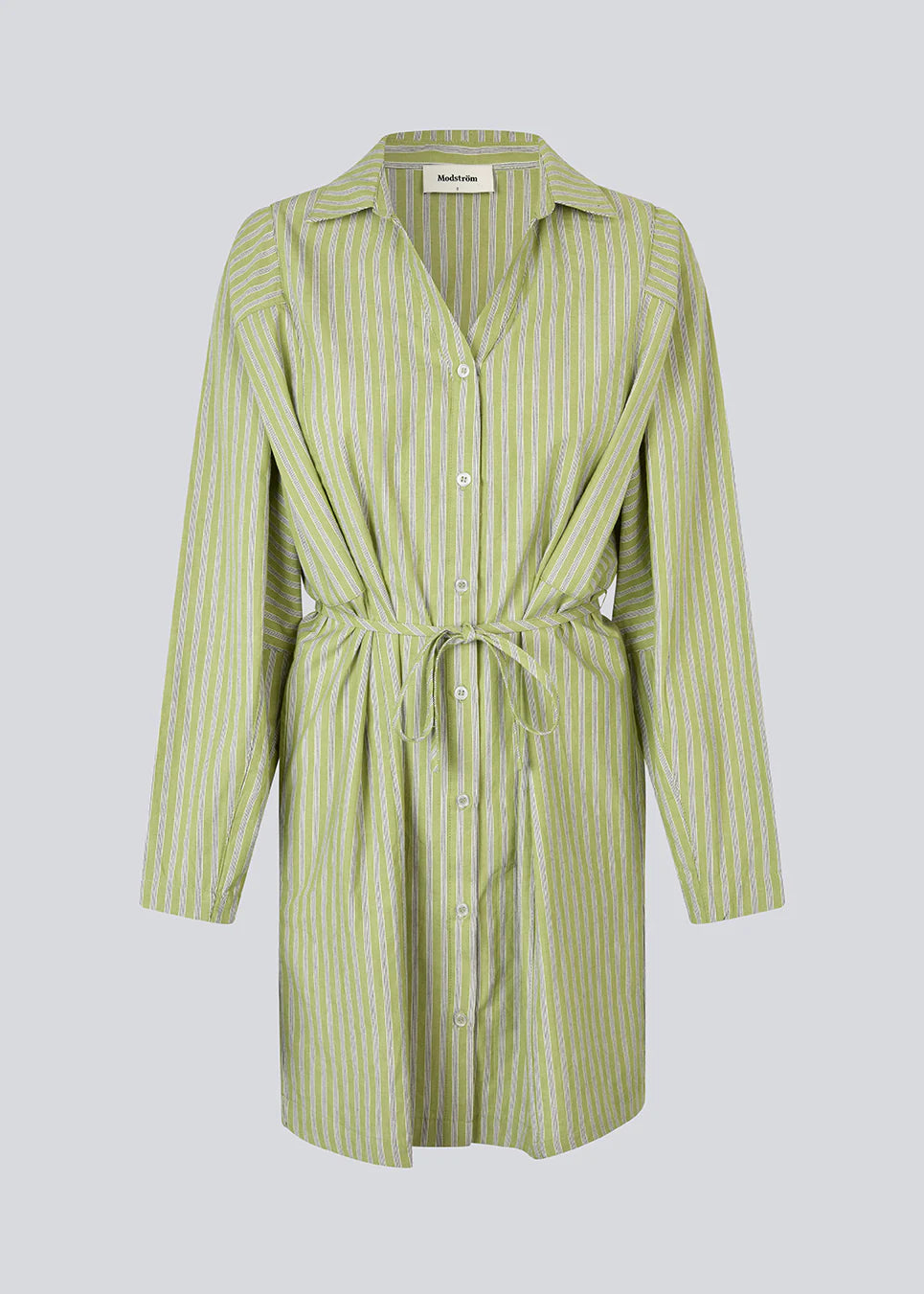Modström Umeko Kleid Grün Gestreift