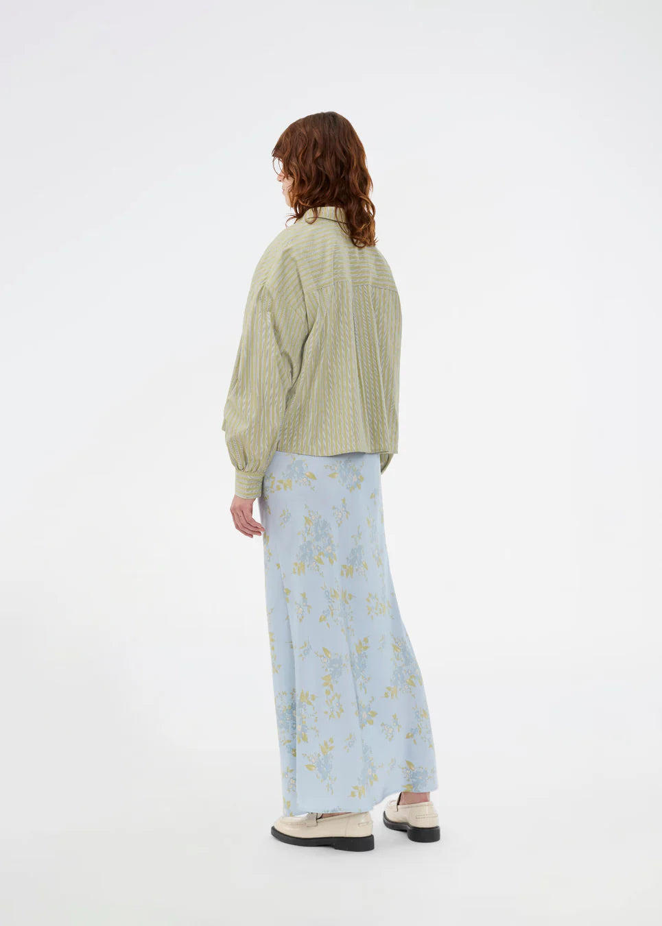 Modström Umeko Bluse Grün Gestreift