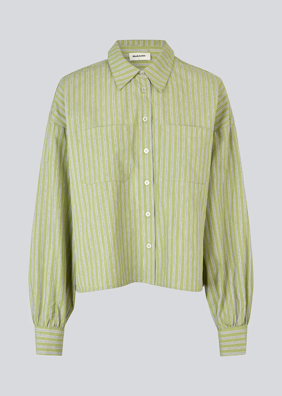 Modström Umeko Bluse Grün Gestreift