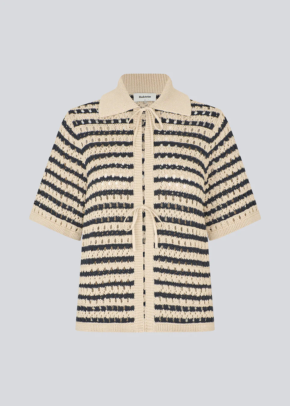 Modström Vester Strick Cardigan Gestreift