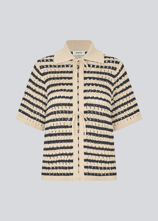 Modström Vester Strick Cardigan Gestreift