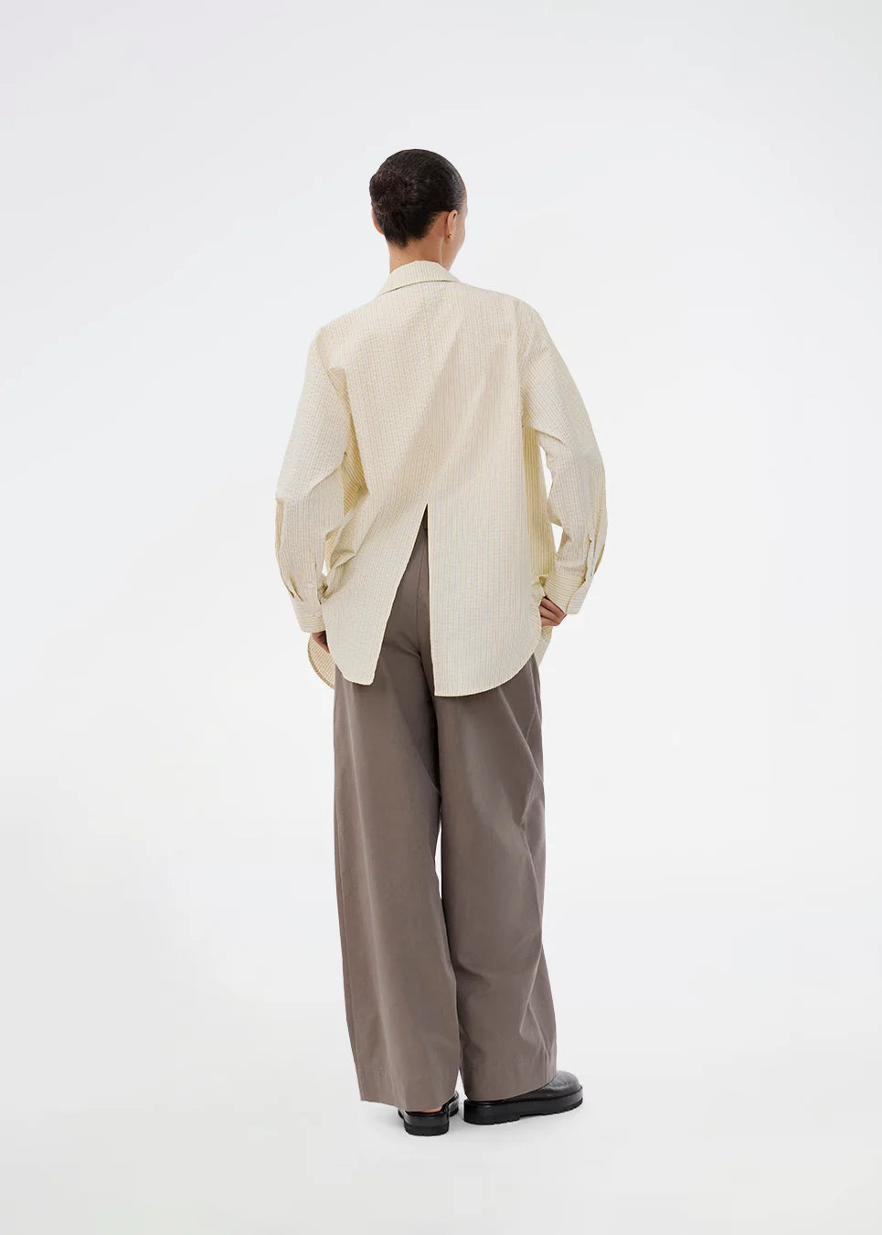 Modström Vigge Stripe Hemd Zitrone