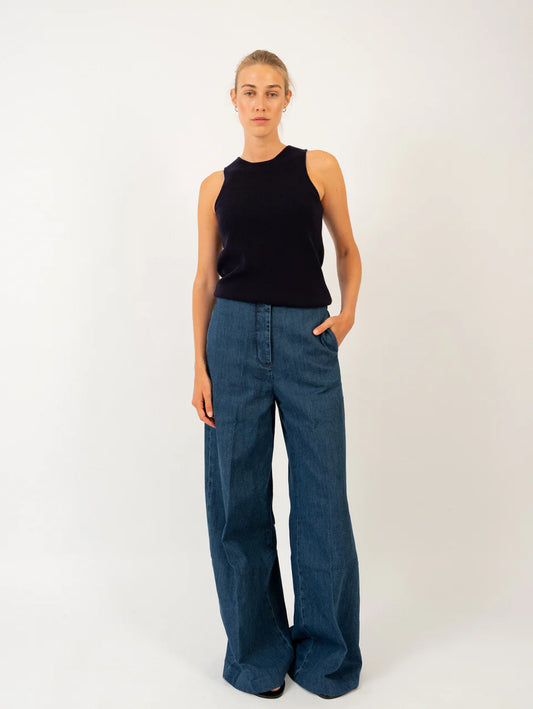 Anna v. Berg Nici Top in Deep Blue
