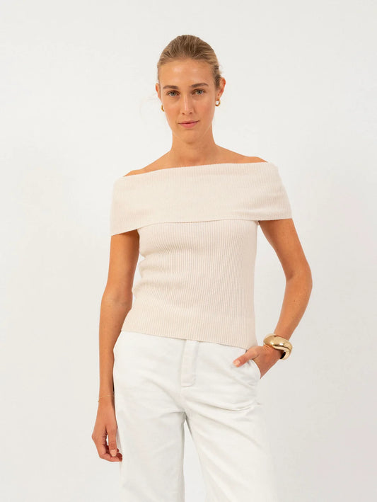 Anna v. Berg Tilda Top in Vanille