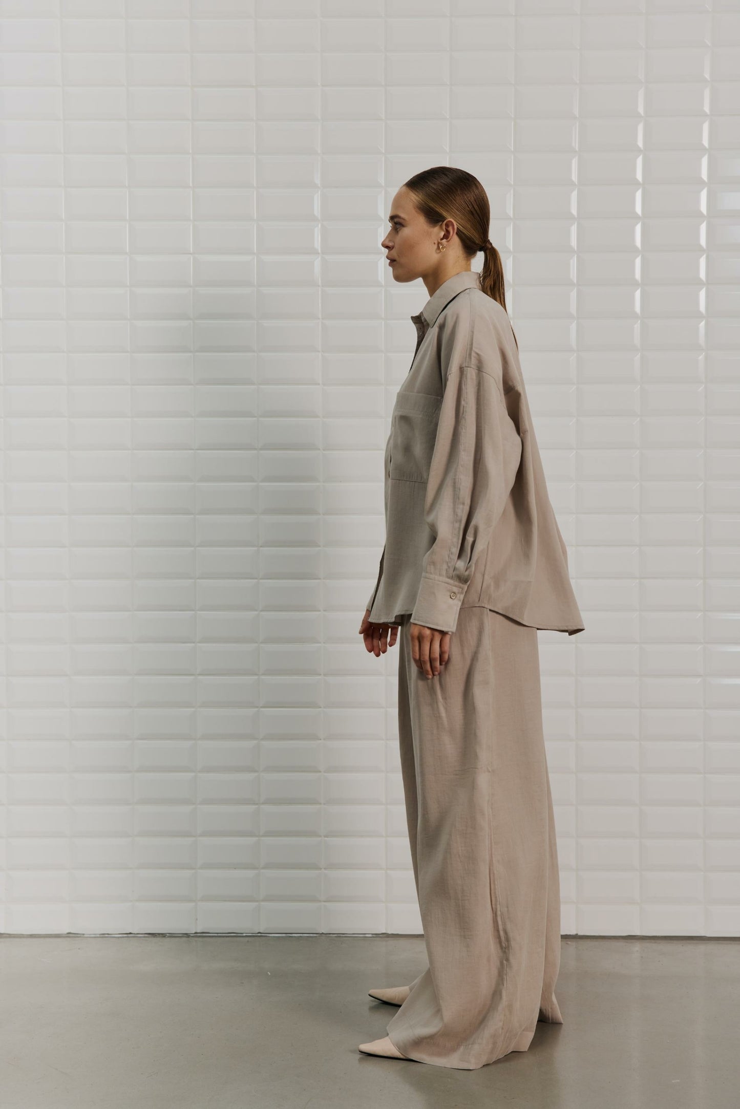 With Black Marleen Hemd Sand