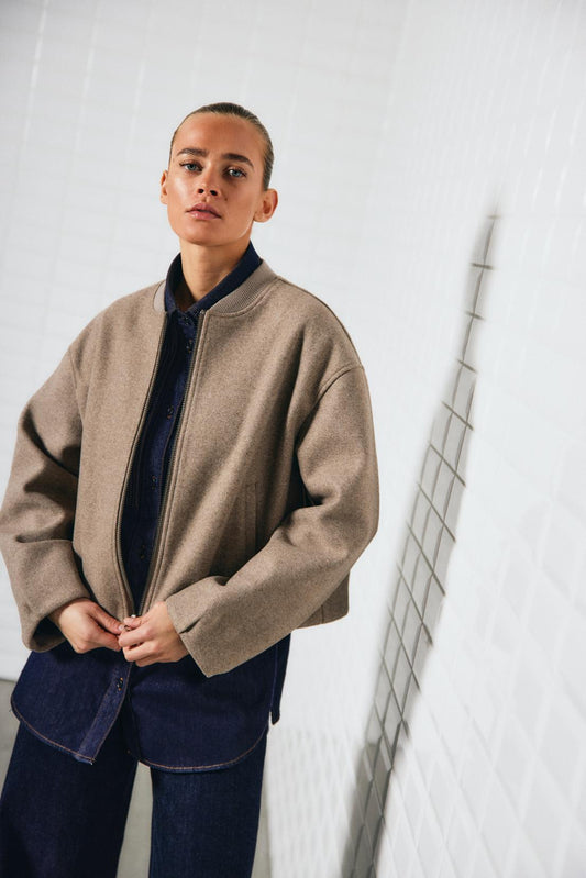 With Black Briella Bomberjacke in Falcon Melange