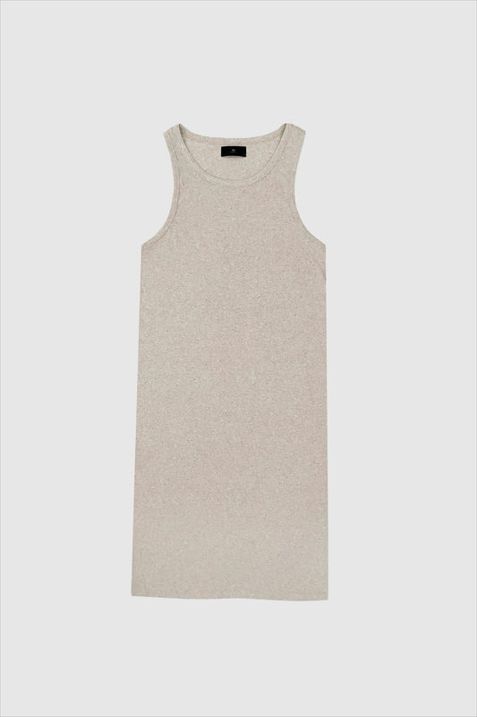 With Black Dordi Tank Kleid Taupe Melange