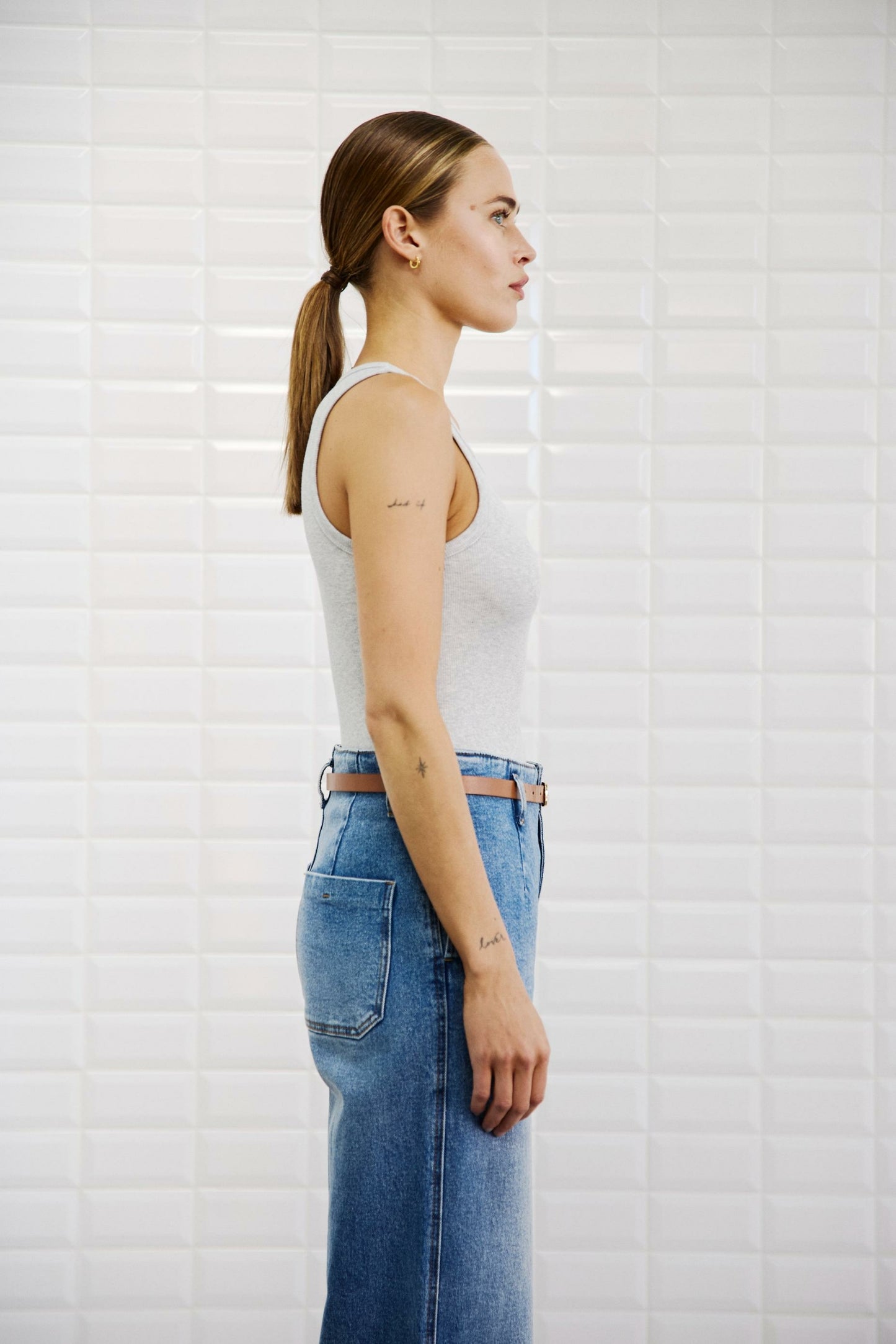 With Black Dordi Top Grey Melange