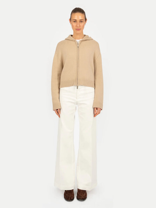 Anna v. Berg Jo Zip Cardigan in Camel