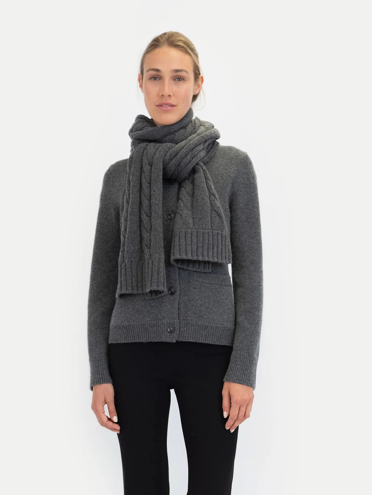 Anna v Berg Camilla Scarf in Midnight Stone