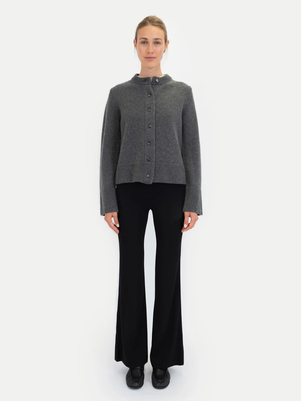 Anna v Berg Dorothea Cardigan in Midnight Stone