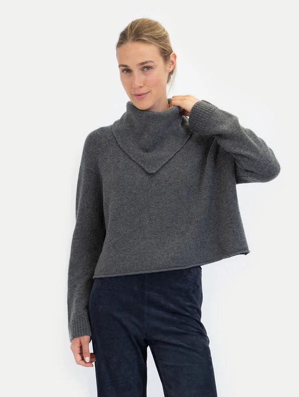 Anna v Berg Cara Scarf in Midnight Stone
