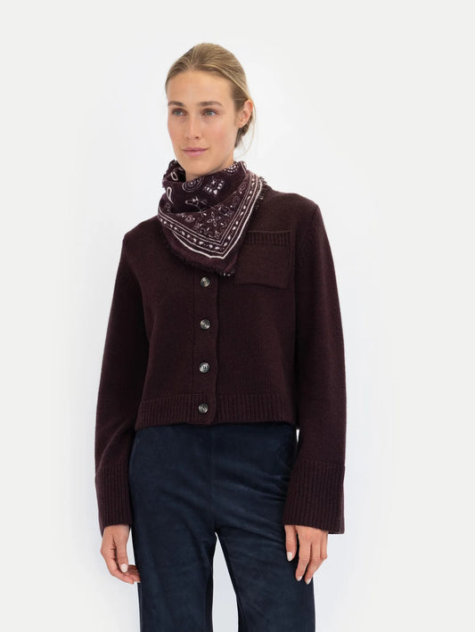 Anna v Berg Lilly Cardigan in Melanzane