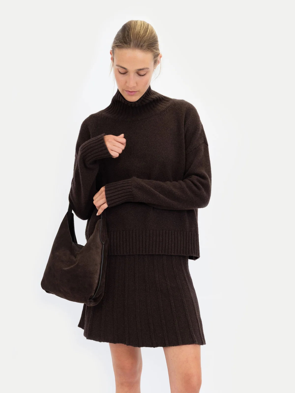 Anna v Berg Gwen Skirt in Espresso