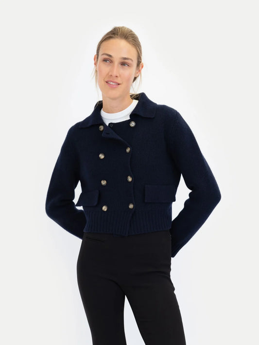 Anna v Berg Alva Cardigan in Deep Blue