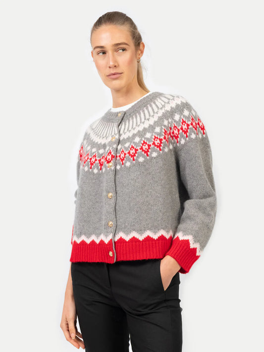 Anna v. Berg Laura Fair Isle Cashmere Cardigan