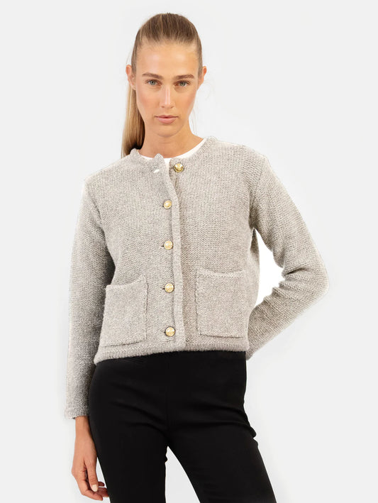 Anna v. Berg Patricia Jacke in Greige