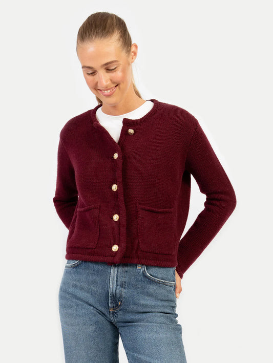 Anna v. Berg Patricia Jacke in Dark Cherry